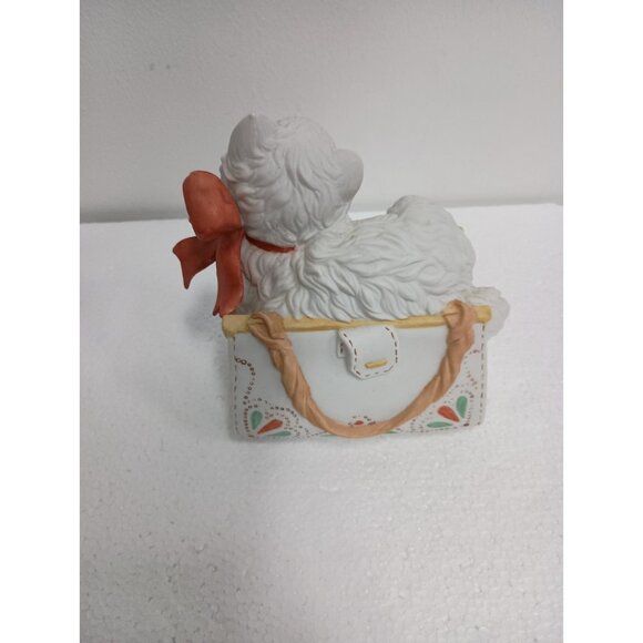 Vintage 1992 Enesco Kitty Cat In Purse "May I See Your ID" Ceramic Figurine - Picture 7 of 11